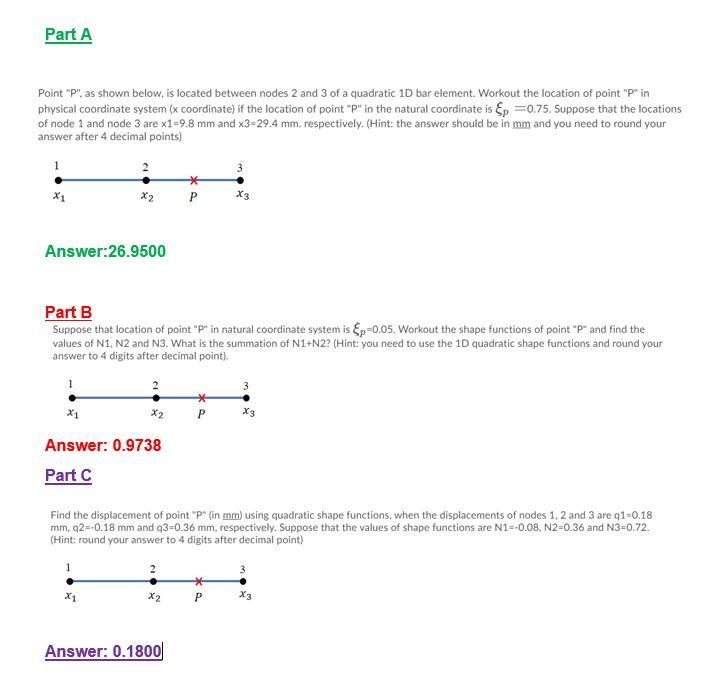 Solved One question with three parts. All I need is the | Chegg.com