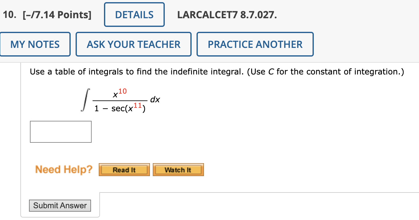 Solved Use a table of integrals to find the indefinite | Chegg.com