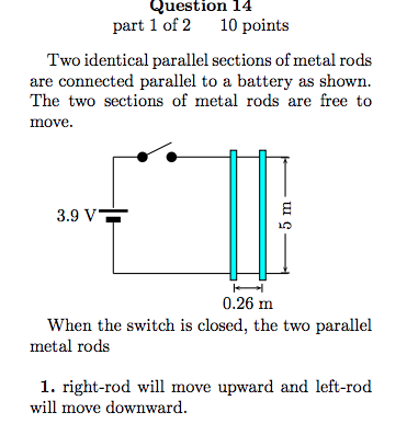 Solved Question 14 part 1 of 2 10 points Two identical | Chegg.com