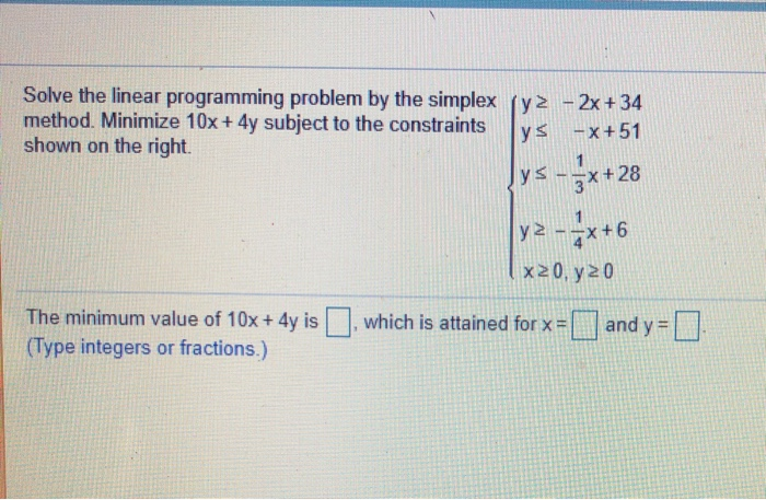 Solved Solve the linear programming problem by the simplex | Chegg.com