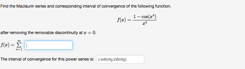 Solved Find the Maclaurin series and corresponding interval | Chegg.com