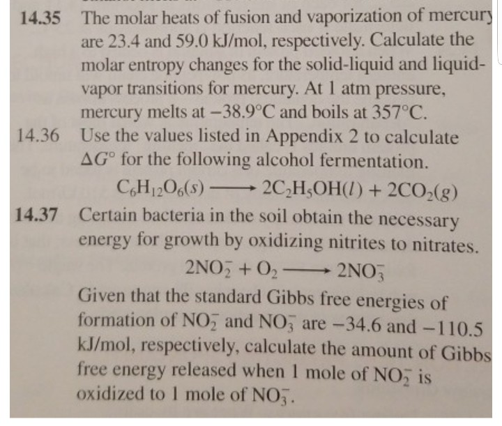 Solved The molar heats of fusion and vaporization of mercury | Chegg.com