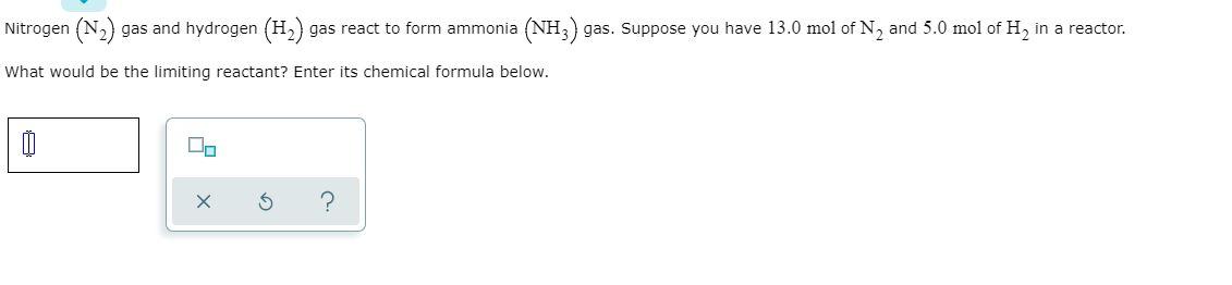 solved-nitrogen-and-hydrogen-react-to-form-ammonia-according-chegg