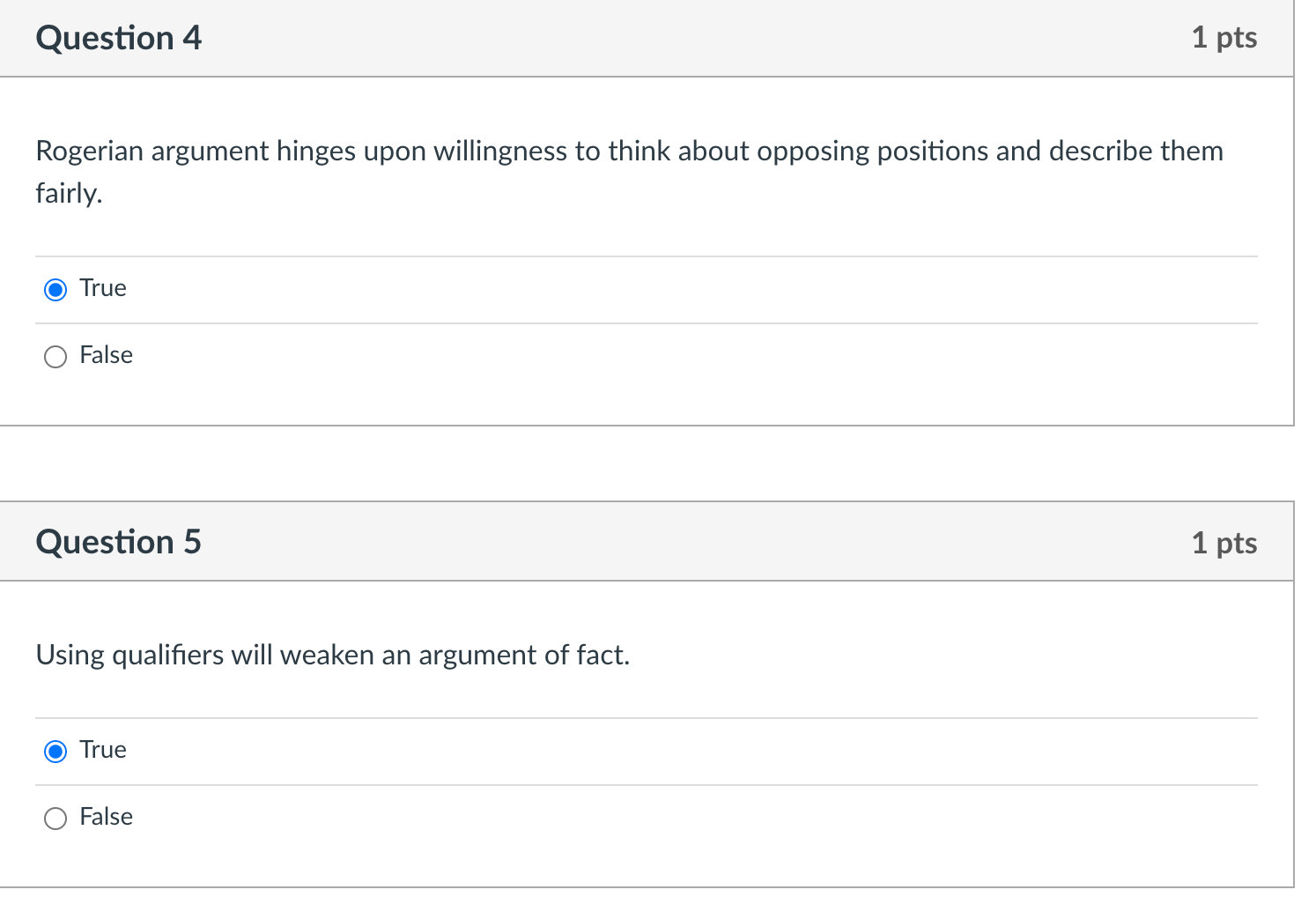 Question 1 1 pts Why are we able to argue about | Chegg.com