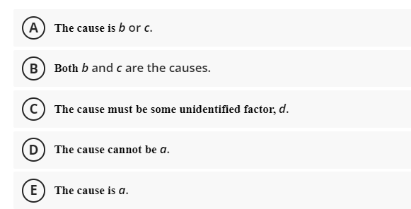 Solved Consider The Following Two Cases. Case 1: A, B, C → E | Chegg.com