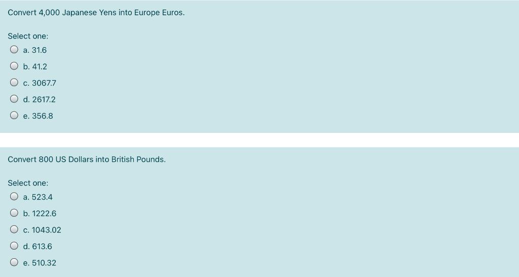 Solved Us Euro Yen Pound Cdndir Peso Dollar Usa 1 3039 Chegg Com