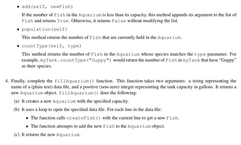 Solved A Verv Fishy Problem Previously in lecture, we | Chegg.com