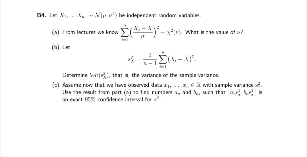 Solved et X1,…Xn∼N(μ,σ2) be independent random variables. | Chegg.com