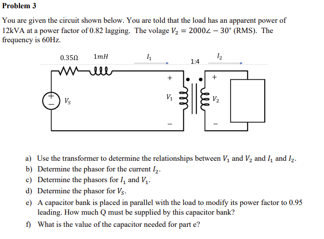 Solved Problem 3 You Are Given The Circuit Shown Below. You 