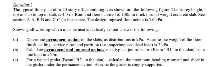 Solved Question2 The typical floor plan of a 20-story office | Chegg.com