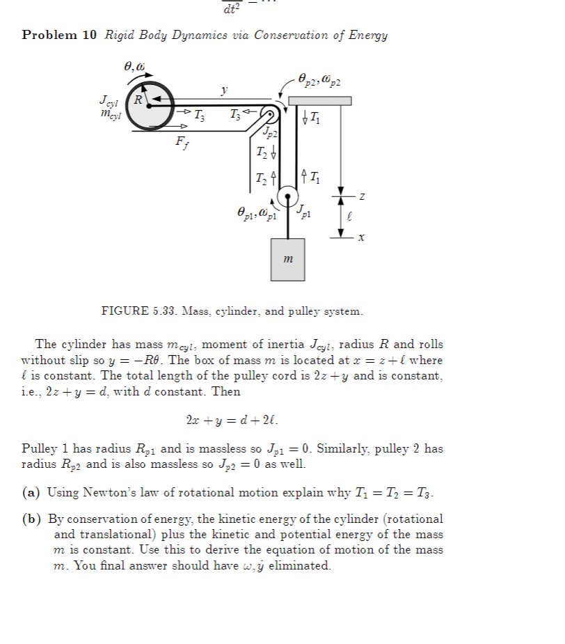 Solved Dt Problem 10 Rigid Body Dynamics Via Conservatio Chegg Com