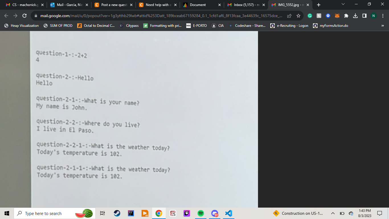 Solved Need help improving this this code with possibly a | Chegg.com