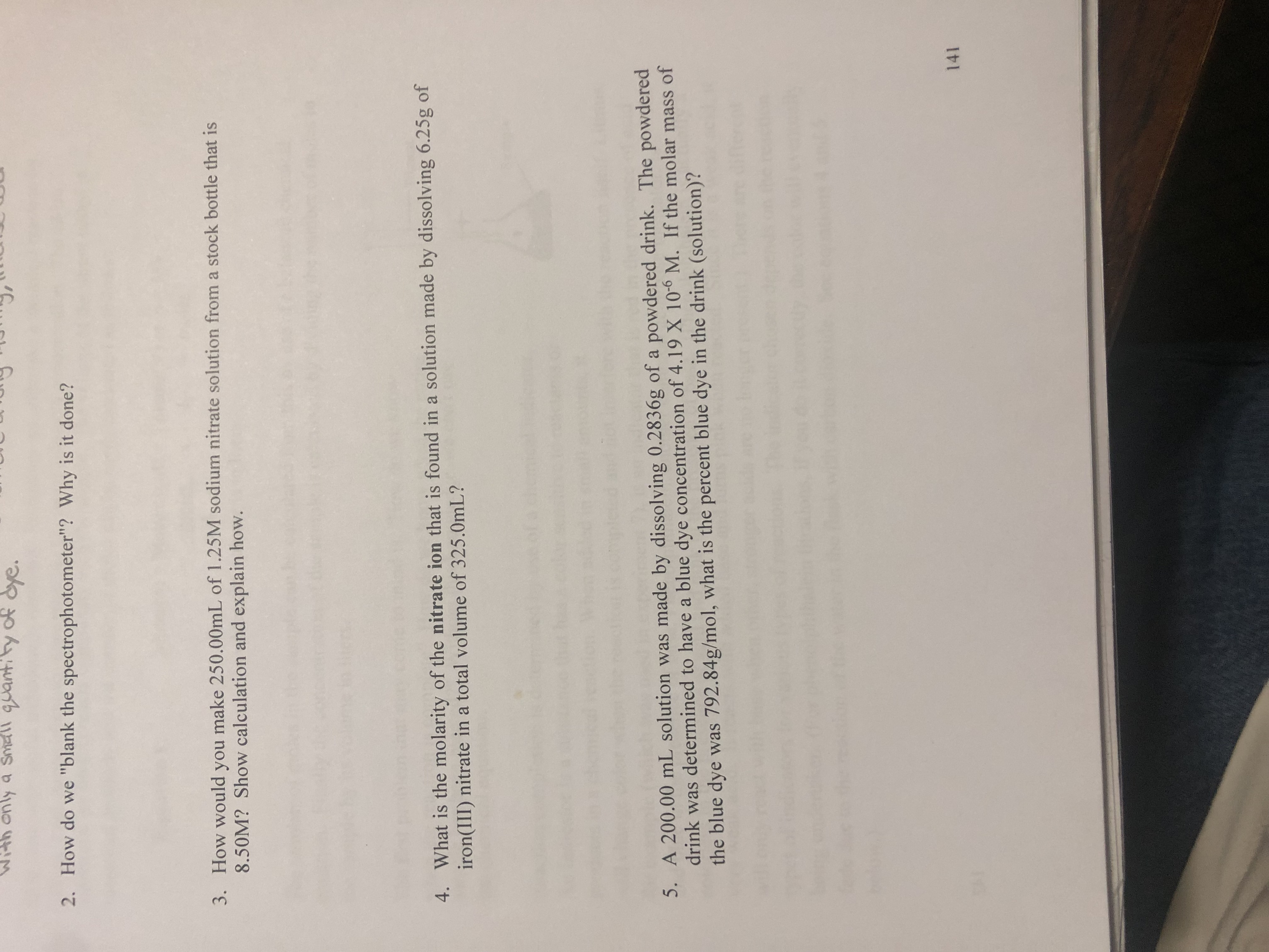 Solved How do we "blank the spectrophotometer"? Why is it