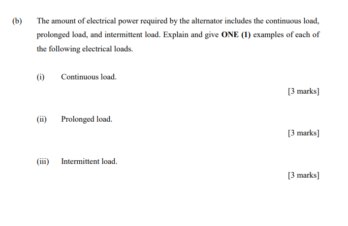 Solved (b) The amount of electrical power required by the | Chegg.com