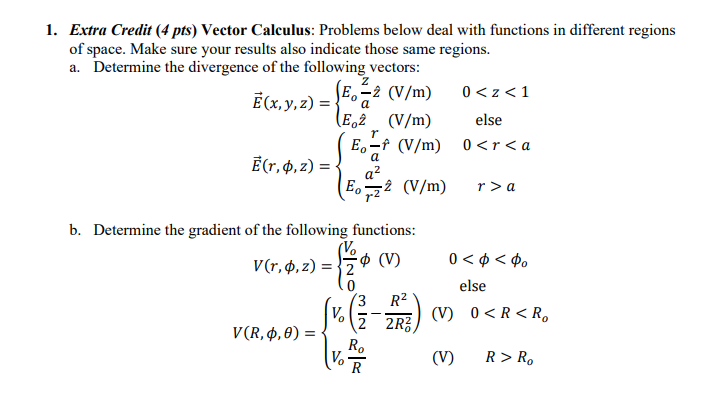 vector calculus solved problems