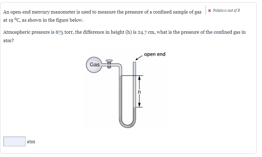 Solved An openend mercury manometer is used to measure the