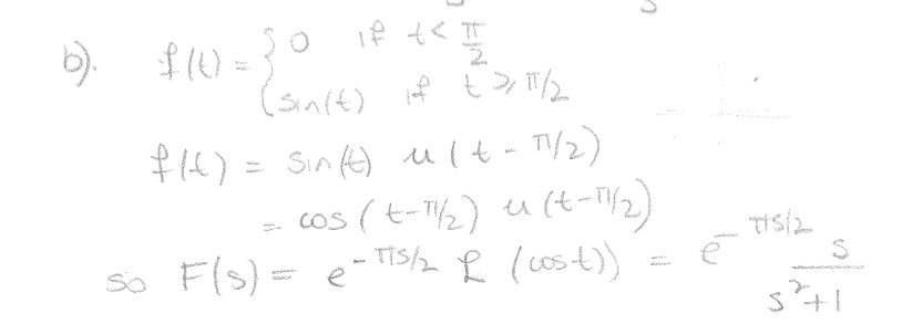 Solved Find the Laplace transform of the following | Chegg.com