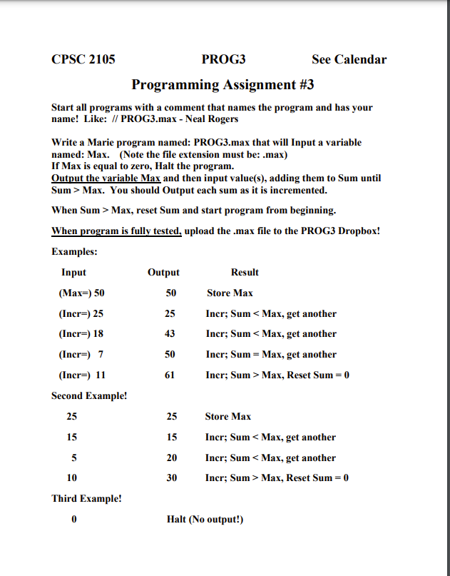 Solved Programming Assignment \#3 Start All Programs With A | Chegg.com