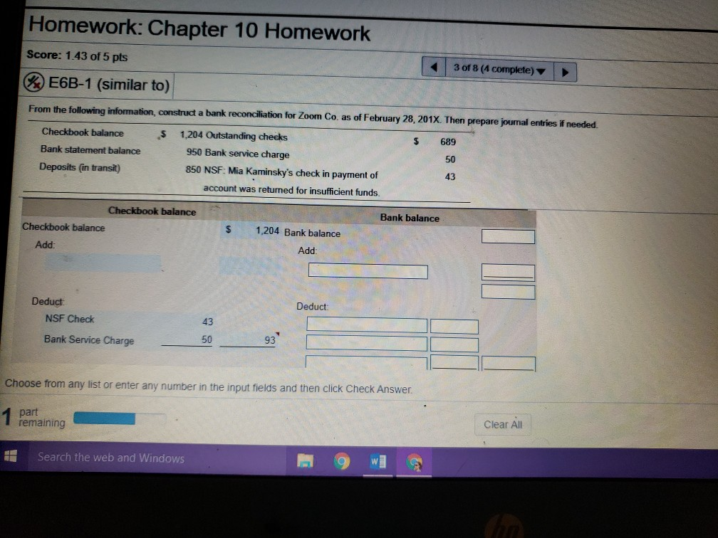 Solved Homework: Chapter 10 Homework Score: 1.43 of 5 pts 3 | Chegg.com