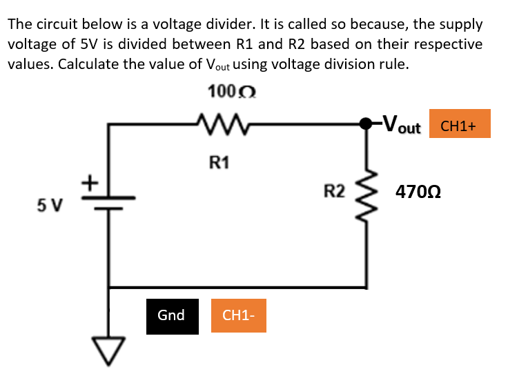 Solved The circuit below is a voltage divider. It is called | Chegg.com