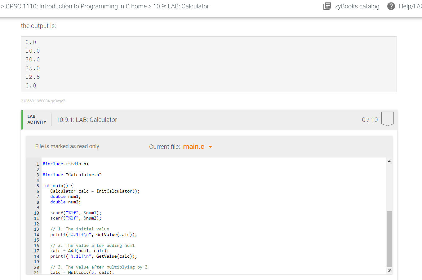 Solved y> CPSC 1110: Introduction to Programming in C home 