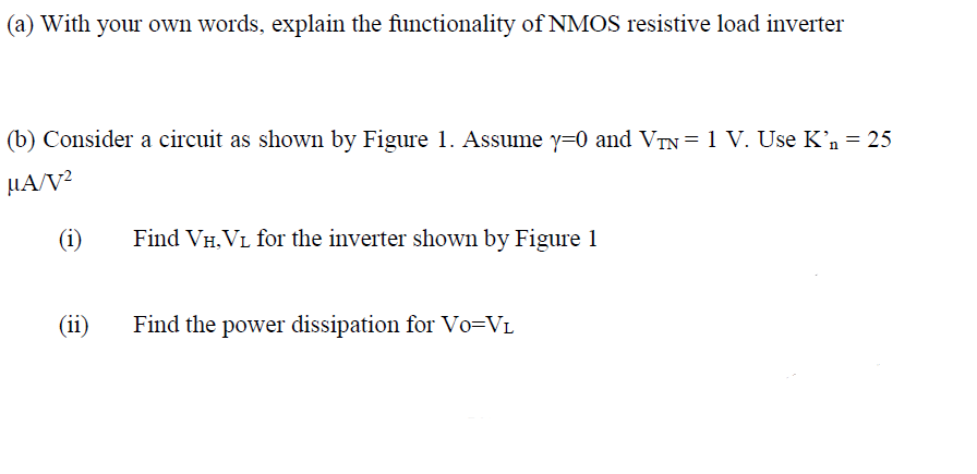 Solved (a) With your own words, explain the functionality of | Chegg.com