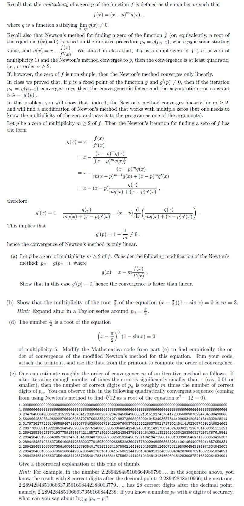 Solved This is a problem related to the Numerical Analysis