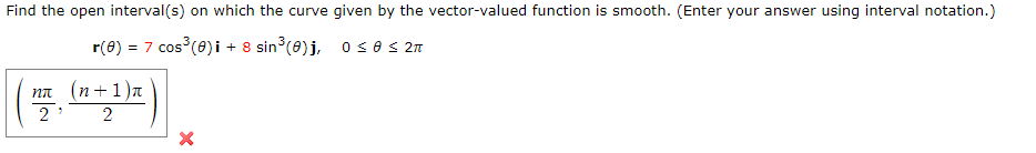 Solved Find the open interval(s) on which the curve given by | Chegg.com