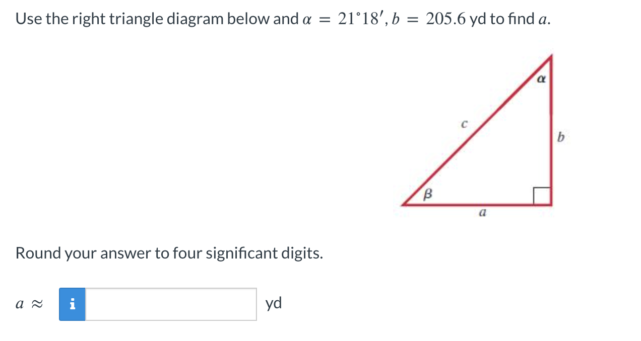 Solved Use the right triangle diagram below and | Chegg.com