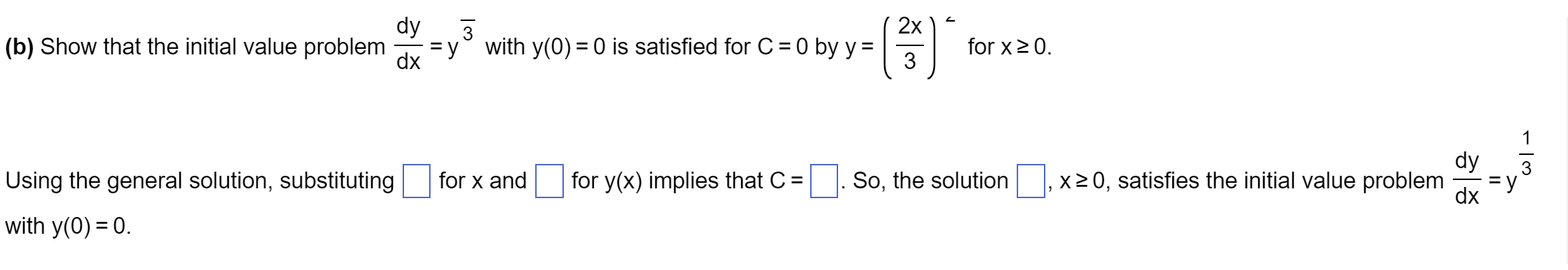 Solved In applications, most initial value problems will | Chegg.com
