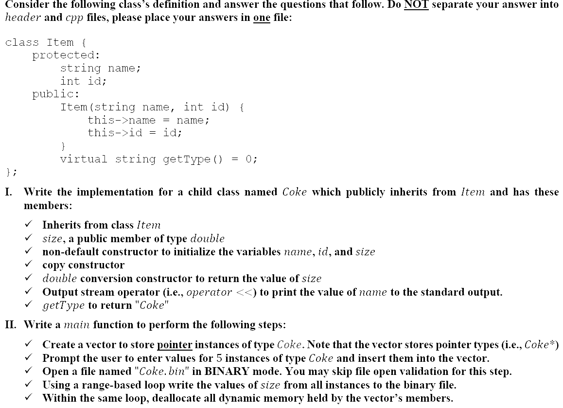 Solved Consider the following class's definition and answer | Chegg.com