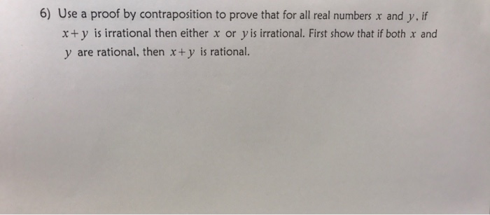 Solved Use A Proof By Contraposition To Prove That For All | Chegg.com