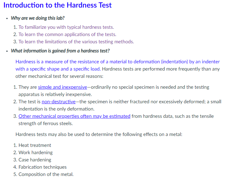 Solved Introduction to the Hardness Test · Why are we doing