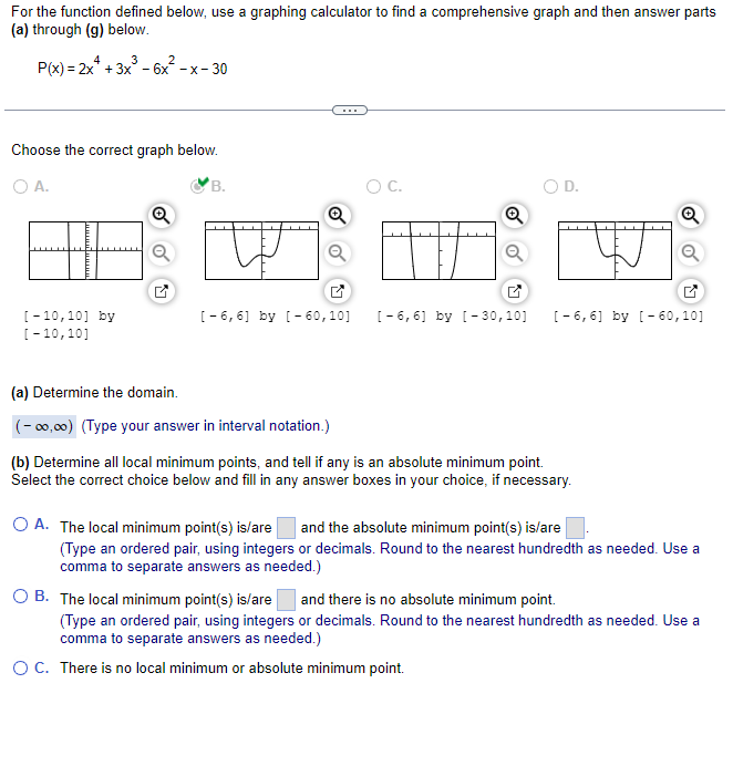 Solved For The Function Defined Below, Use A Graphing | Chegg.com