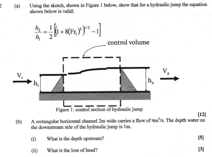 Solved 2(a) Using the sketch, shown in Figure 1 below, show