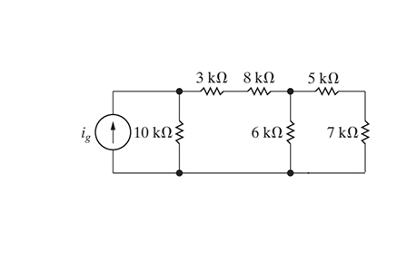 Solved Look at the circuit in Take ig=5 mA Use current | Chegg.com