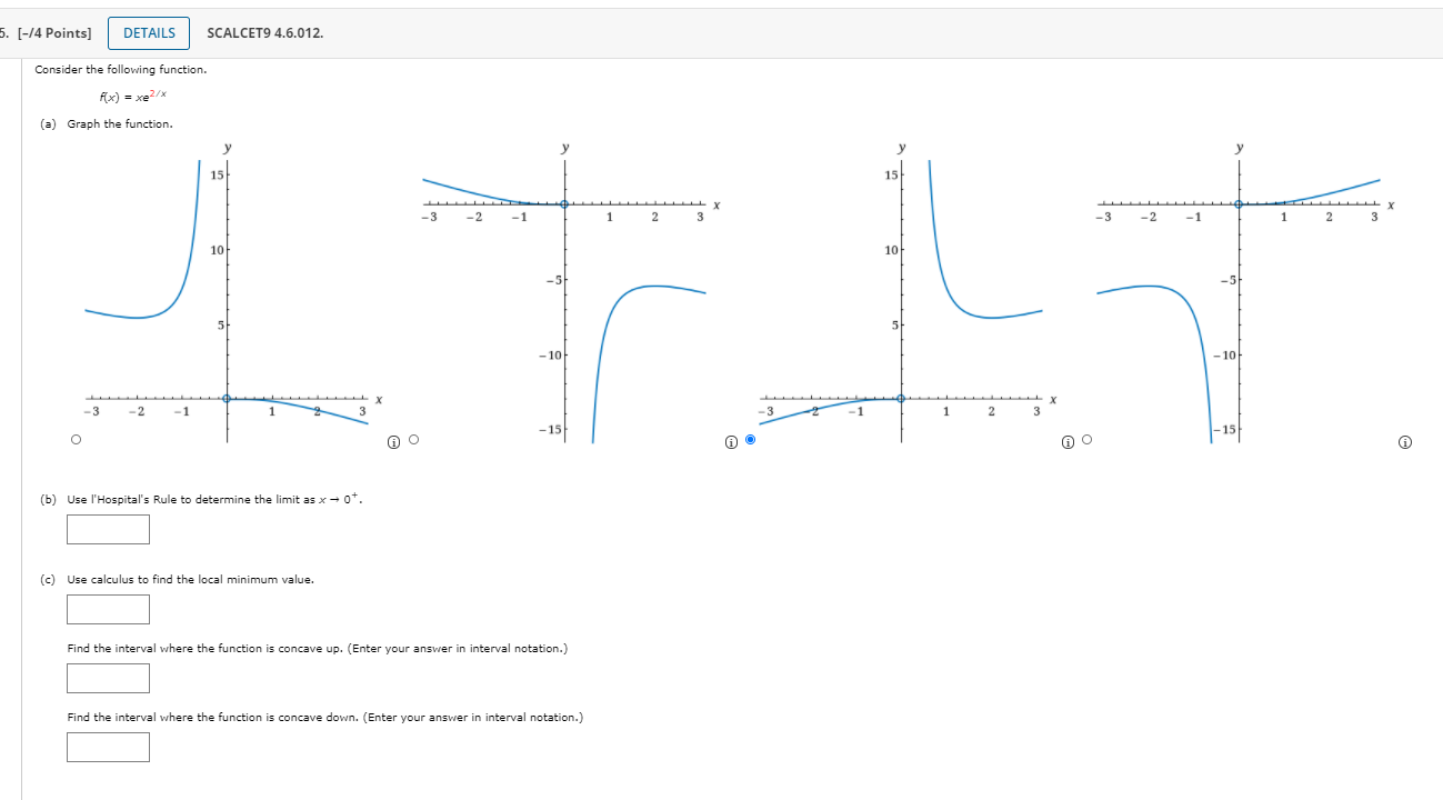 Solved 5. [-14 Points] DETAILS SCALCET9 4.6.012. Consider | Chegg.com