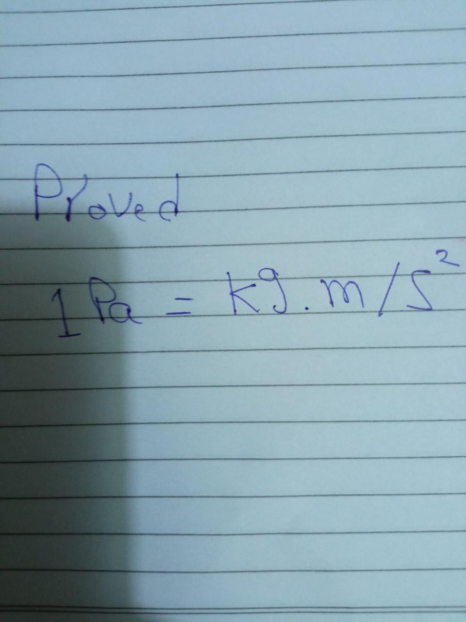 Solved Ploved 2 1 1 Pa = kg. m/s s | Chegg.com
