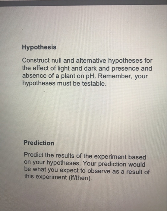 construct the null and alternative hypothesis