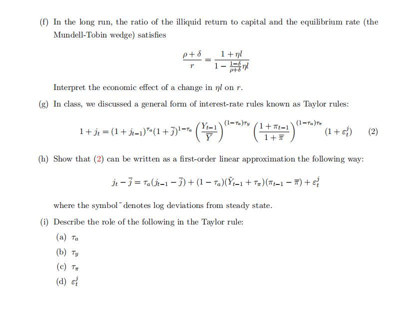 Solved Liquidity and monetary policy Consider the | Chegg.com