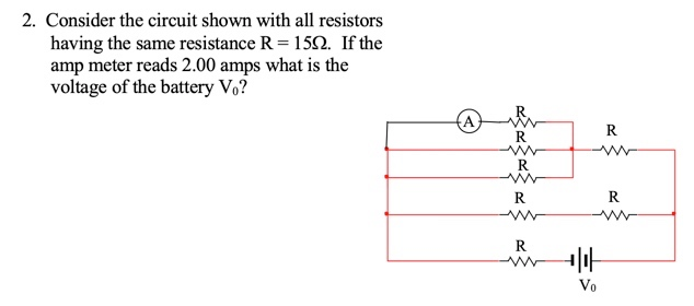 Solved 2. Consider the circuit shown with all resistors | Chegg.com