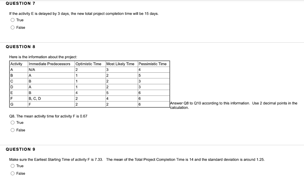 Solved QUESTION 1 There are three steps in Project | Chegg.com