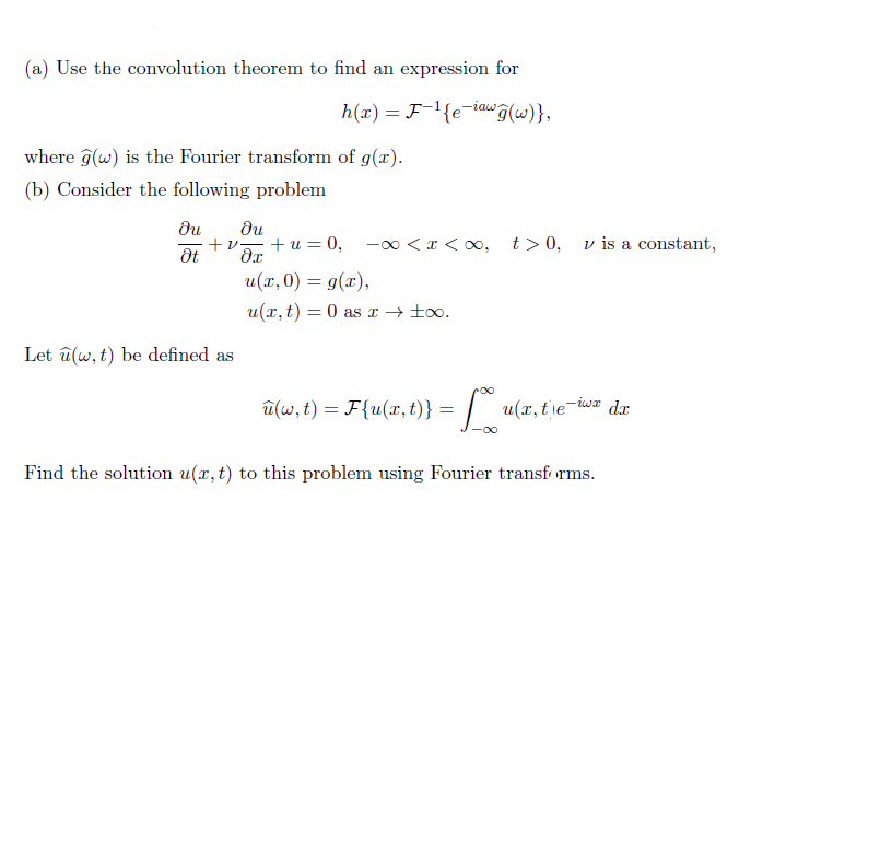 Solved A Use The Convolution Theorem To Find An Express Chegg Com