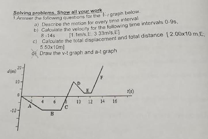 Solved Solving problems. Show all your work 1. Answer the | Chegg.com