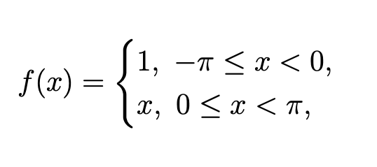 Solved For the below piecewise function, what does the | Chegg.com