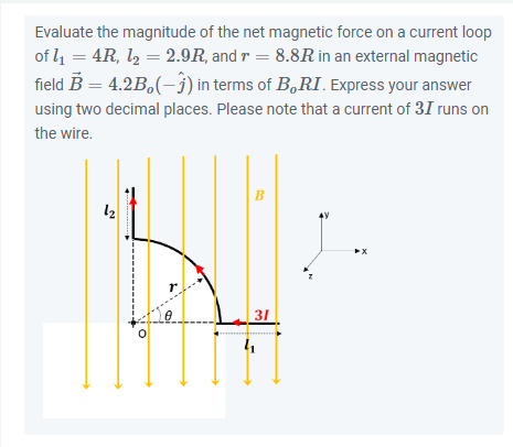 Solved Evaluate the magnitude of the net magnetic force on a | Chegg.com