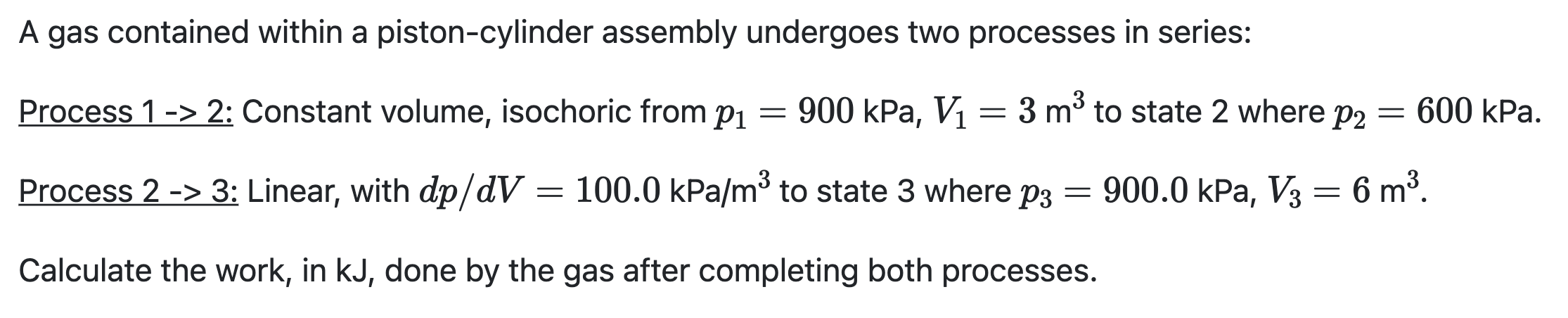 Solved A Gas Contained Within A Piston-cylinder Assembly | Chegg.com