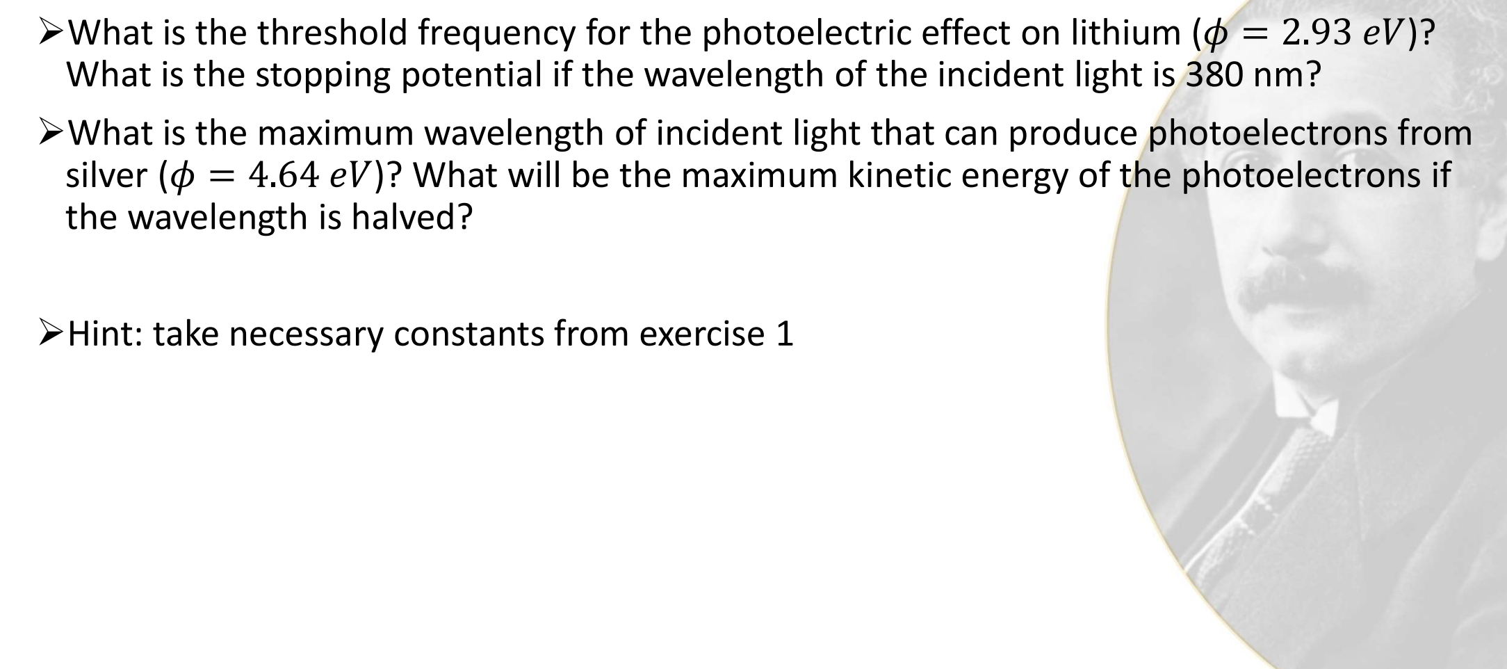 Solved ∇ What is the threshold frequency for the