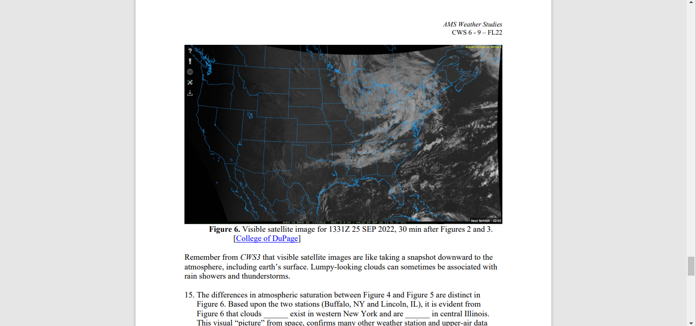 Solved AMS Weather Studies CWS 6 - 2 - FL22 rigure 1. | Chegg.com