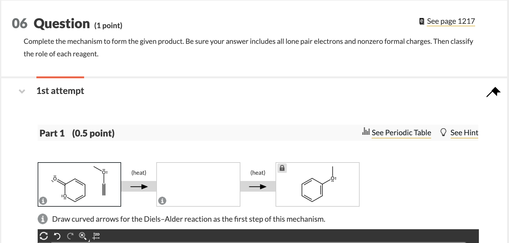 06 Question (1 point) @ See page 1217 Complete the | Chegg.com